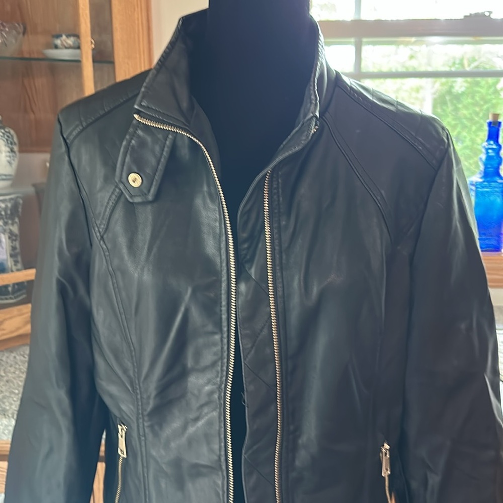 CiSono Pleather Biker Jacket - Picture 2 of 7